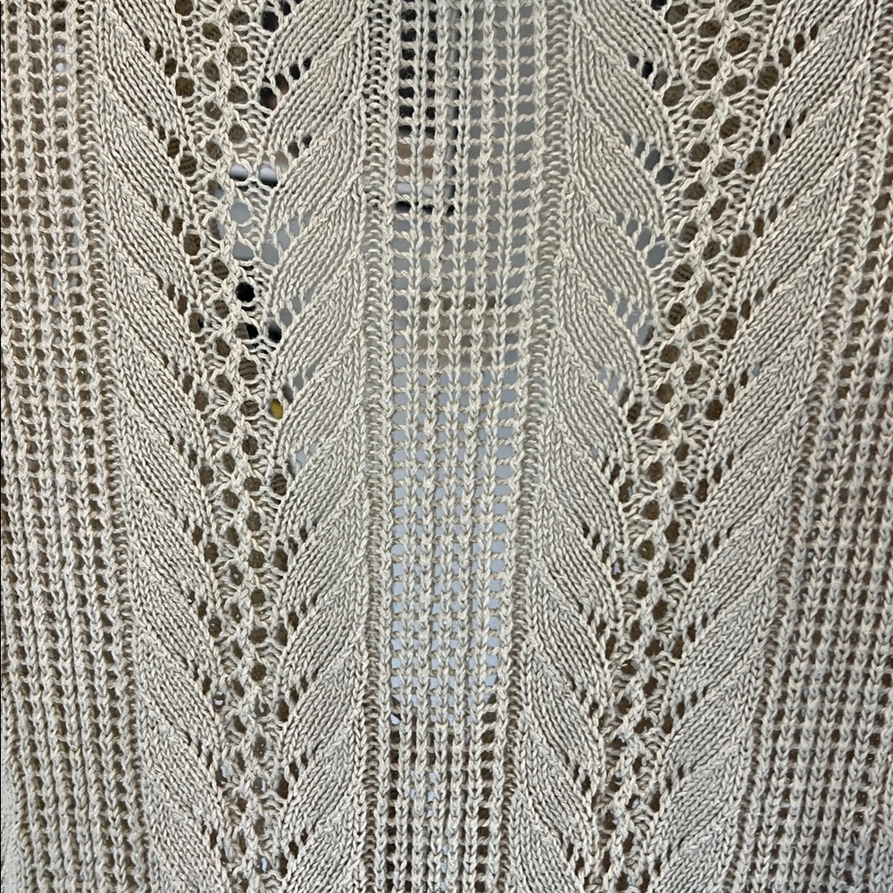Women's Tie 3/4 Sleeve Knit Cardigan with Collar - Picture 7 of 8